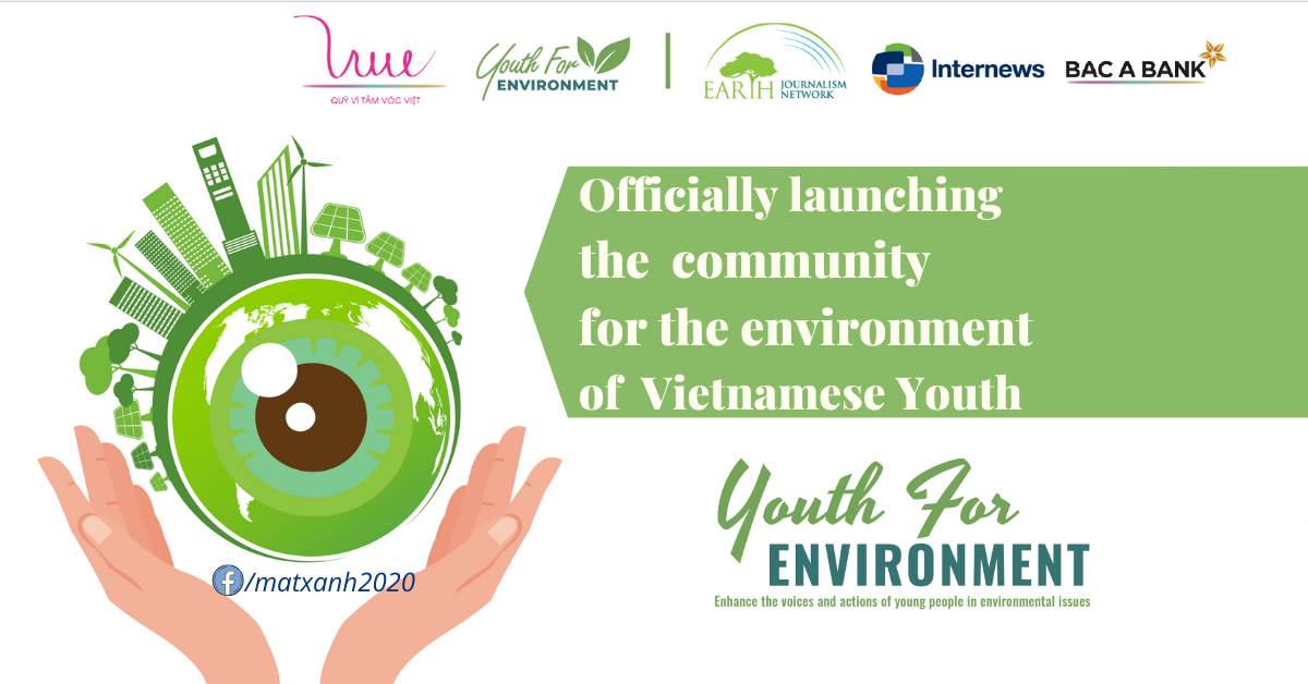 Officially launching  the community for the environment  of Vietnamese Youth